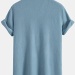 Ensemble — chemise gaufrée & short gaufré en maille à cordon