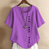 Clémentine | Blouse à boutonnage asymétrique