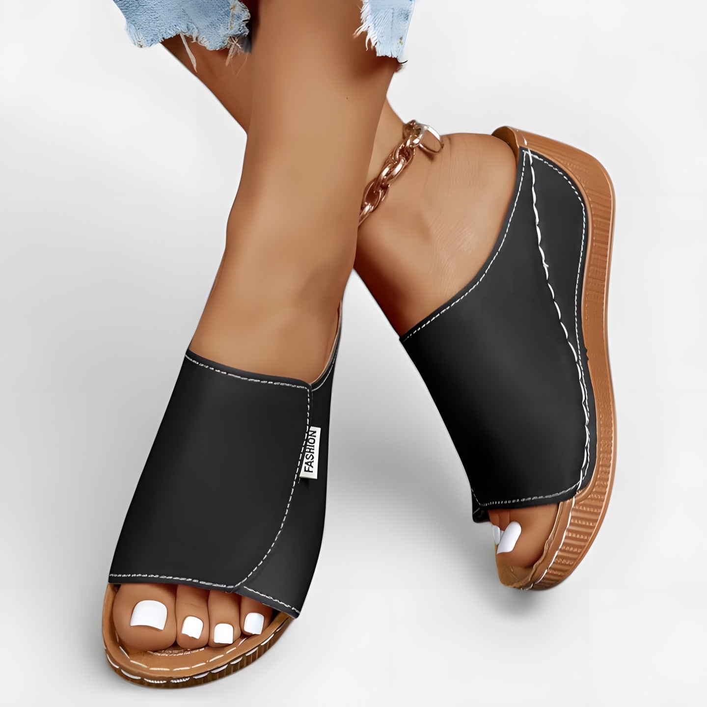 Sixtine | Sandales femme légères et élégantes Noir