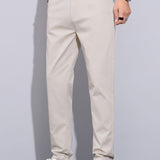 Ensemble — polo en maille jacquard torsadé & pantalon à jambe droite et taille élastique