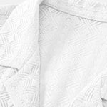 Ensemble — chemise cubaine jacquard géométrique & pantalon en lin à jambe droite