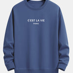 Ensemble Améline — sweat à col rond coupe décontractée à slogan Paris & pantalon de jogging
