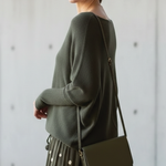 Aurélie | Pull ample à épaules dénudées