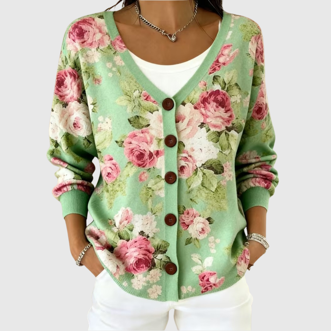Hortense — Cardigan en Maille Confortable Boutonné