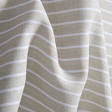 Ensemble Améline — chemise en lin et viscose & pantalon en lin rayé à jambe droite