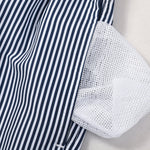 Ensemble — chemise à imprimé nautique & short de bain à rayures verticales et cordon