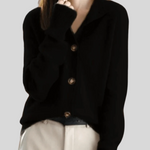 Stéphanie — Cardigan en Cachemire Style Rétro