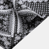 Ensemble Améline — chemise patchwork à imprimé paisley & short de bain