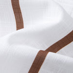 Ensemble — chemise cubaine en lin rayé & pantalon en lin à jambe droite