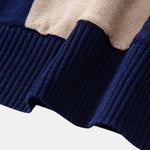 Ensemble — polo en maille texturée color block & pantalon fuselé coupe slim