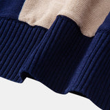 Ensemble — polo en maille texturée color block & pantalon fuselé coupe slim