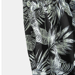 Ensemble Améline — chemise à imprimé plantes tropicales & short de bain à cordon