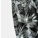 Ensemble Améline — chemise à imprimé plantes tropicales & short de bain à cordon