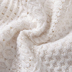 Ensemble — chemise jacquard géométrique à col cubain & short texturé froissé à cordon