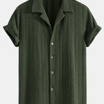 Ensemble Améline — chemise cubaine texturée jacquard & short texturé froissé à cordon