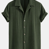 Ensemble Améline — chemise cubaine texturée jacquard & short texturé froissé à cordon