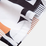 Ensemble — chemise à imprimé géométrique color block & short de bain à cordon