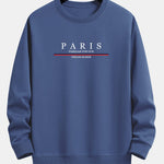 Ensemble Sidonie — sweat à col rond coupe décontractée à slogan Paris & pantalon de jogging