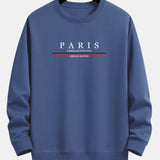 Ensemble Sidonie — sweat à col rond coupe décontractée à slogan Paris & pantalon de jogging
