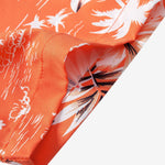 Ensemble — chemise à imprimé flore tropicale et palmiers & short de bain