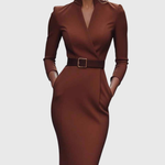 Camille — La Robe Maxi Power Ceinturée