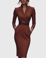 La Robe Maxi Power Ceinturée