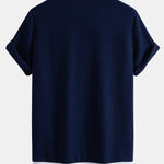 Ensemble — chemise côtelée contrastante & short côtelé à cordon