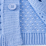 Ensemble — chemise en maille ajourée & pantalon en lin à jambe droite