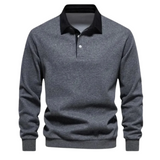 KNIT POLO SWEATER FOR MEN