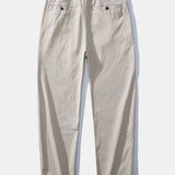 Ensemble — chemise côtelée à col officier coupe ajustée & pantalon à taille élastique