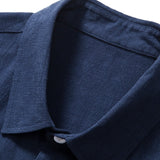 Ensemble Améline — chemise en lin et viscose & pantalon en lin rayé à jambe droite