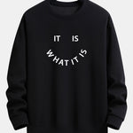 Ensemble — sweat à col rond à slogan « It Is What It Is » & pantalon de jogging
