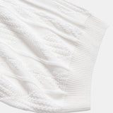 Ensemble — polo en maille jacquard géométrique & pantalon fuselé coupe slim