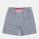 Ensemble — chemise à imprimé nautique & short de bain à rayures verticales et cordon