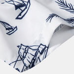Ensemble — chemise à imprimé nautique & short de bain à imprimé rayé