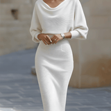 Alix | Robe de cocktail à col bénitier