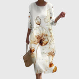 Martine — Robe Maxi Florale Élégante