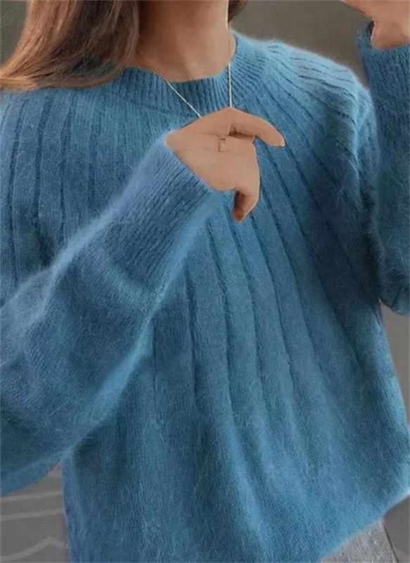 Hortense | Pull en maille moelleuse à col rond