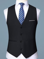 V-NECK SKINNY VEST FOR MEN