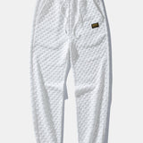 Ensemble — sweat jacquard à damier et col zippé & pantalon de jogging