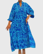 Robe Maxi Avec Imprimé Élégant