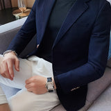 LAPEL KNIT BLAZER FOR MEN