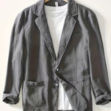 LAPEL COTTON JACKET FOR MEN