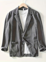 LAPEL COTTON JACKET FOR MEN