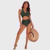 Pascale — Ensemble de Bikini Élégant Taille Haute
