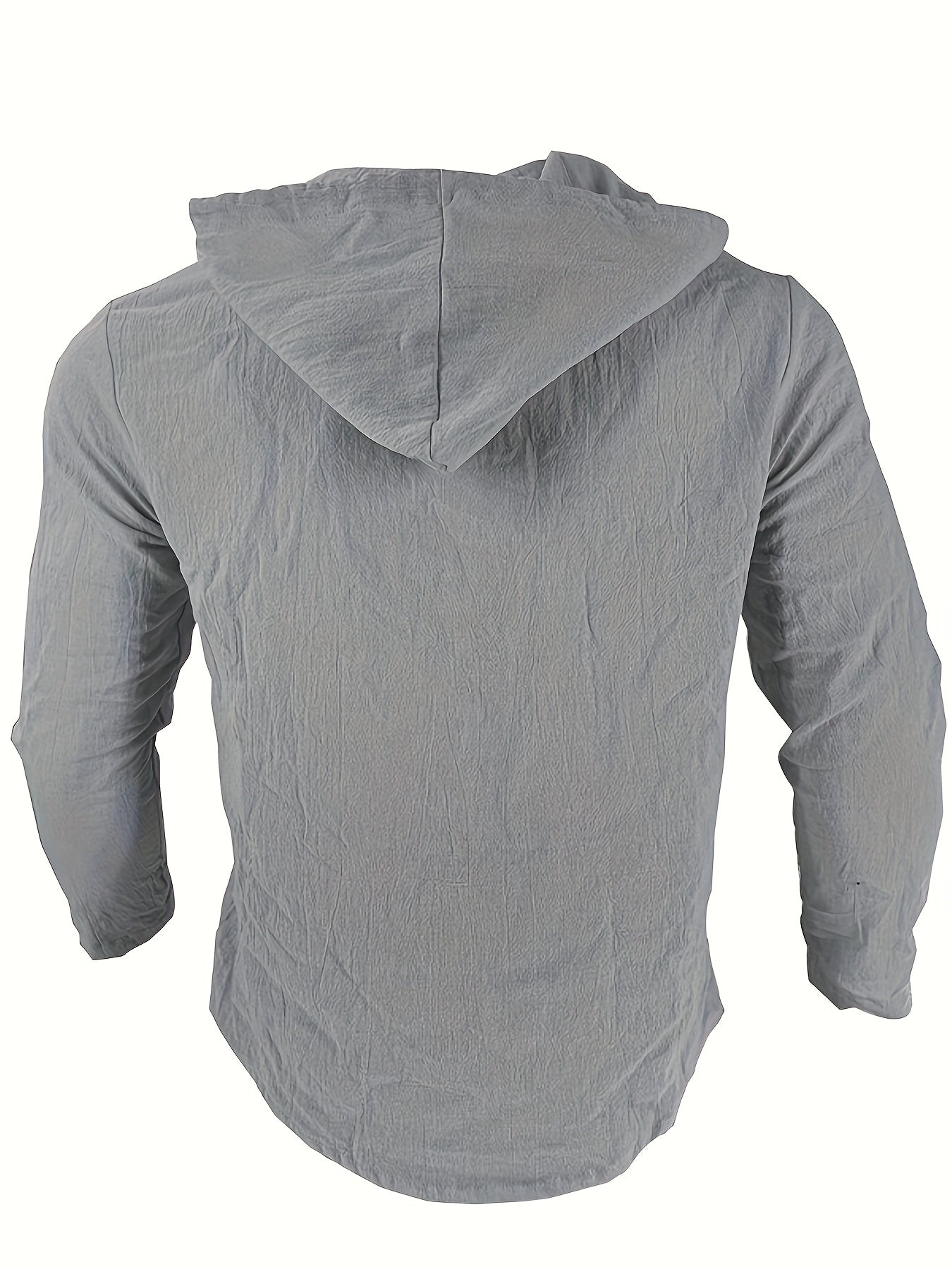 HOODED LINEN SHIRT FOR MEN