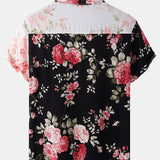 Ensemble Capucine — chemise à imprimé floral bicolore & short de bain