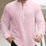 BOAT NECK COTTON SHIRT FOR MEN