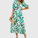 Merlin — Robe Midi Florale Flatteuse