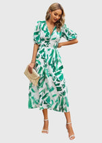 Robe Midi Florale Flatteuse
